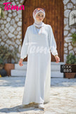 Long-sleeve basic modest dress