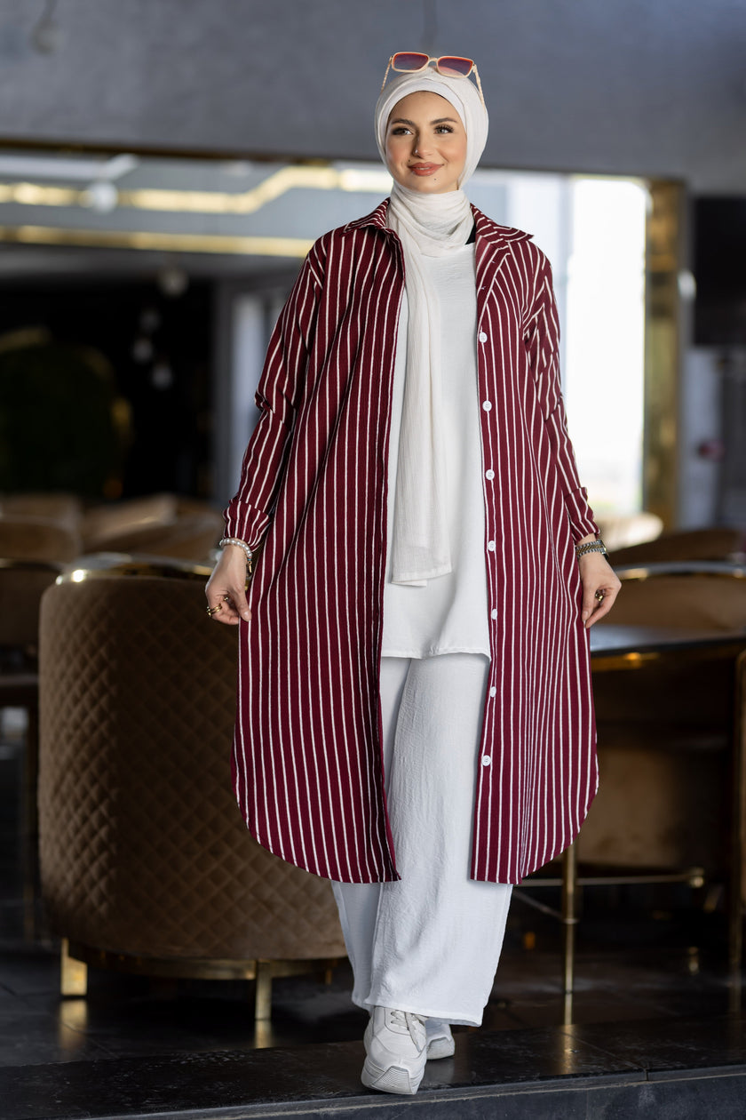 Off-white basic wide pants
