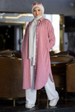 Long striped shirt for hijabis