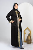 Ramadan kaftan with belt and gold embroidery