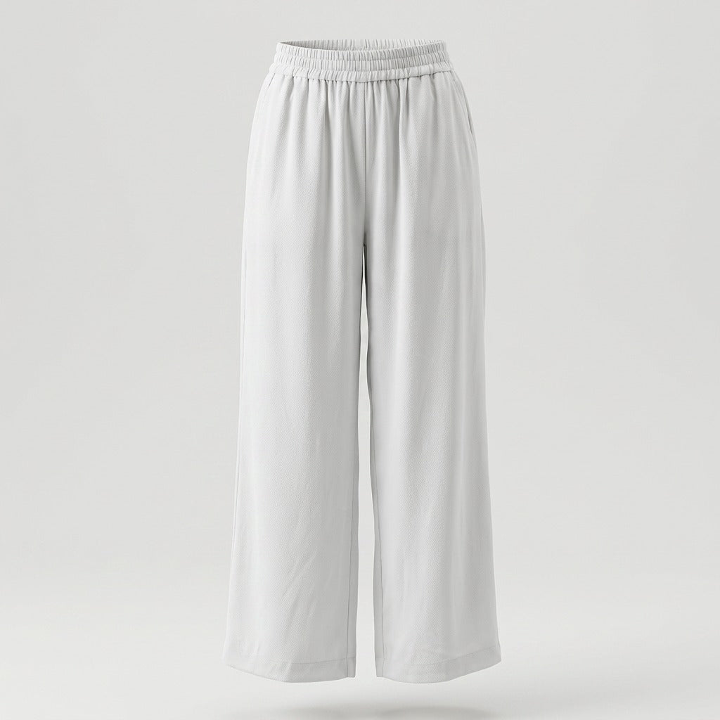 Off-white basic wide pants